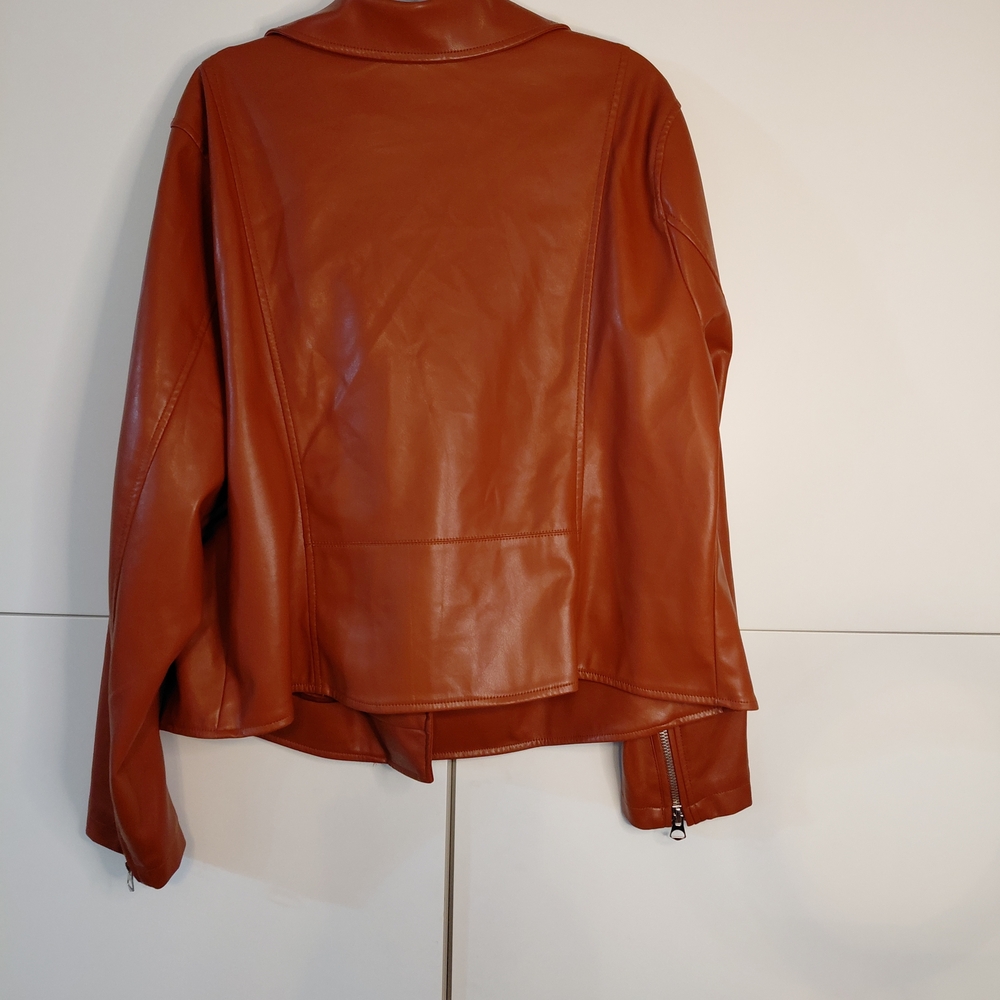 torrid Rust Faux Leather Moto Jacket - Picture 6 of 16